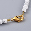 Natural & Synthetic Gemstone Beaded Necklaces NJEW-JN02454-02-3
