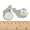 Opalite Half Round Pendants G-F766-06AS-05-3