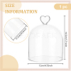 Heart Arch Glass Dome Cover DIY-WH0933-20E-2