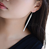 Brass Tassel Dangle Earrings FS-WG3DBF1-01-4