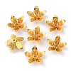 5-Petal Brass Bead Cap KK-WH0062-59G-2