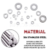 Stainless Steel Flat Washers AJEW-UN0001-007P-6