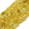 Natural Korea Olive Jade Nuggets Beads Strands G-T150-A02-03-2