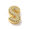 Brass Micro Pave Clear Cubic Zirconia Charms LS-ZIRC-C009-01G-S-1
