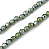 Electroplate Synthetic Magnetic Hematite Beads Strands G-A263-B01-02B-1