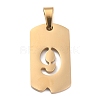 Ion Plating(IP) 304 Stainless Steel Pendants STAS-O127-D09-1