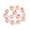 Electroplate Transparent Glass Beads EGLA-Q140-01-A04-1