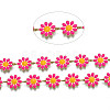 Brass Flower Link Chains CHC-N018-098E-3