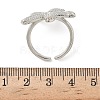Brass Cuff Rings for Women RJEW-A083-01P-5