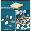 300Pcs 3 Styles Rhombus Acrylic Mirror Sew on Rhinestone FIND-PH0020-08C-3