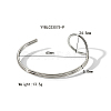 Stylish Stainless Steel Cuff Bangle for Women's Summer Accessories WU8942-5-1