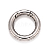 Non-Tarnish 304 Stainless Steel Spring Gate Rings X-STAS-M296-01P-A-1