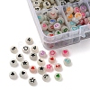 480Pcs 8 Style Flat Round Luminous Acrylic Beads DIY-YW0003-01-7