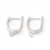 Brass Hoop Earring Findings with Latch Back Closure KK-A172-19S-2