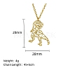 Real 18K Gold Plated Stainless Steel Pendant Necklace GF1493-17-1
