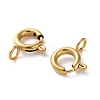 Ion Plating(IP) 304 Stainless Steel Spring Ring Clasps STAS-C114-04B-G-2