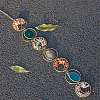 Natural Mixed Gemstone Wind Chime HJEW-P015-07-2
