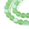 Frosted Transparent Glass Beads Strands LS-GLAA-T032-T8mm-MBB17-3