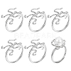 6Pcs Adjustable Brass Ring Components FIND-PH0038-31C-1