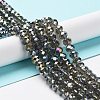 Electroplate Glass Beads Strands EGLA-A044-T3mm-B16-2