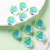 Transparent Enamel Acrylic Beads TACR-S155-003G-6