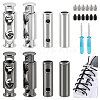 2 Sets 2 Colors Alloy Spring Buckles FIND-GA0003-79-1