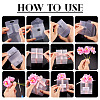 Clear PVC Candy Gift Packaging Boxes with Ribbon & Artificial Flower CON-TAC0001-20B-6