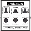 90Pcs 3 Styles PVC Plastic Non-slip Furniture Pads FIND-GF0007-84A-2