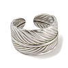 304 Stainless Steel Open Cuff Ring RJEW-C067-15P-2