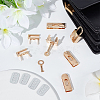 2 Sets Alloy Bag Lock Clasp Set FIND-WR0006-90-4