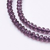 Crystal Glass Beads Strands GLAA-D032-3.5x2.5-07-3