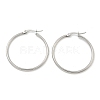 Tarnish Resistant 304 Stainless Steel Hoop Earrings X-EJEW-F105-08P-3