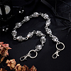 Skull Zinc Alloy Link Chain Belts AJEW-WH0070-24AS-3