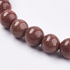 Synthetic Goldstone Bead Strands X-G-R193-04-8mm-3