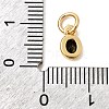 Brass Cubic Zirconia Charms KK-G554-02A-05-3
