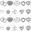 100pcs 10 Style Tibetan Style Alloy Charms TIBEP-CJ0001-39-1