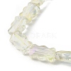 Electroplate Glass Beads Strands EGLA-L045-F-HR02-3