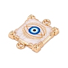 Alloy Blue Enamel Connector Charms ENAM-Z012-02C-G-2