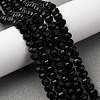 Natural Obsidian Beads Strands G-P587-D03-01-1
