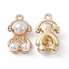 ABS Plastic Imitation Pearl Pendants PALLOY-K259-06G-2