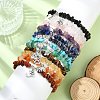 12Pcs 12 Styles Mixed Gemstone Chip Beaded Stretch Bracelet Sets BJEW-JB10913-3