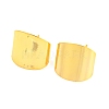 Rack Plating Brass Rectangle Stud Earrings EJEW-K245-49G-1