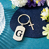1Pc Stainless Steel Keychains KEYC-TADJ0001-08G-3