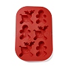 DIY Christmas Reindeer & Gingerbread Man Food Grade Silicone Molds DIY-G052-A03-1