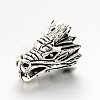 Tibetan Style Alloy Animal 3D Dragon Head Beads PALLOY-A063-04AS-1