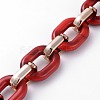 Imitation Gemstone Style Acrylic Handmade Cable Chains AJEW-JB00517-06-3