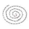 304 Stainless Steel Rectangle Link Chains CHS-S012-26P-B-2