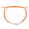 Glass Seed Beaded Braided Bracelets WV7941-2-1