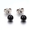 304 Stainless Steel Spray Painted Stud Earrings EJEW-H353-07-G-2