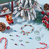 120Pcs 6 Colors Plastic Pendants FIND-SC0010-90B-4